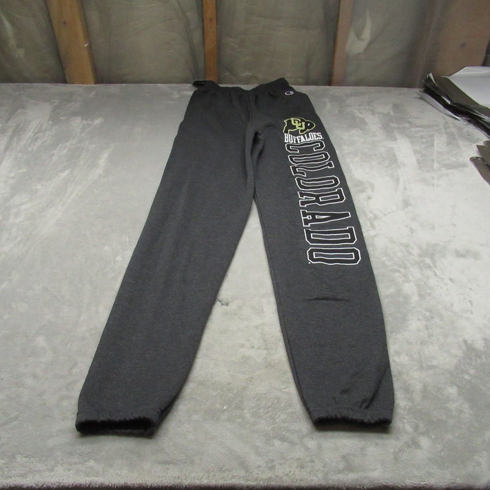 Colorado Buffaloes Sweatpants Mens XS Champion Gray Fleece Jogger 20x30 $44 NEW